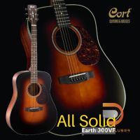 Cort Earth300VF กีต้าร์โปร่งไฟฟ้าทรง Dreadnoughtได้ไม้แท้ทั้งตัว (All Solid) ADIRONDACK SPRUCE TOP,MAHOGANY BACK &amp; SIDES