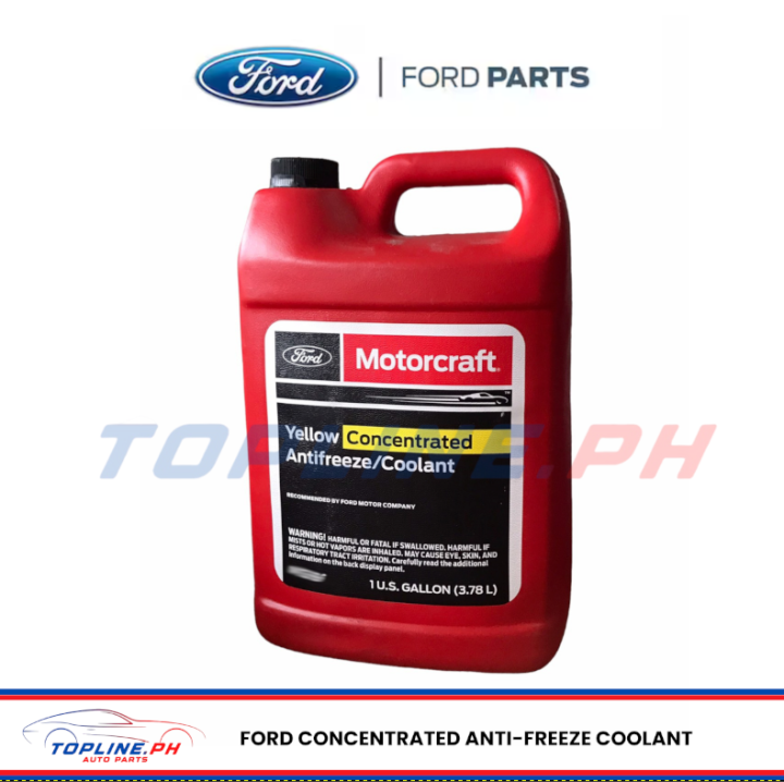 Ford Motorcraft Yellow Concentrated Antifreeze/Coolant (1 Gallon ...