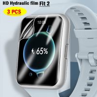 3PCS Hydraulic film for huawei watch fit 2 smartwatch HD 9D Ultra thin protective screen protector cover fit case Accessories