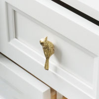 มือจับนกทองเหลืองสไตล์จีน Rich Bird Cabinet Handle Drawer Door Single Hole Gold Simple Handle