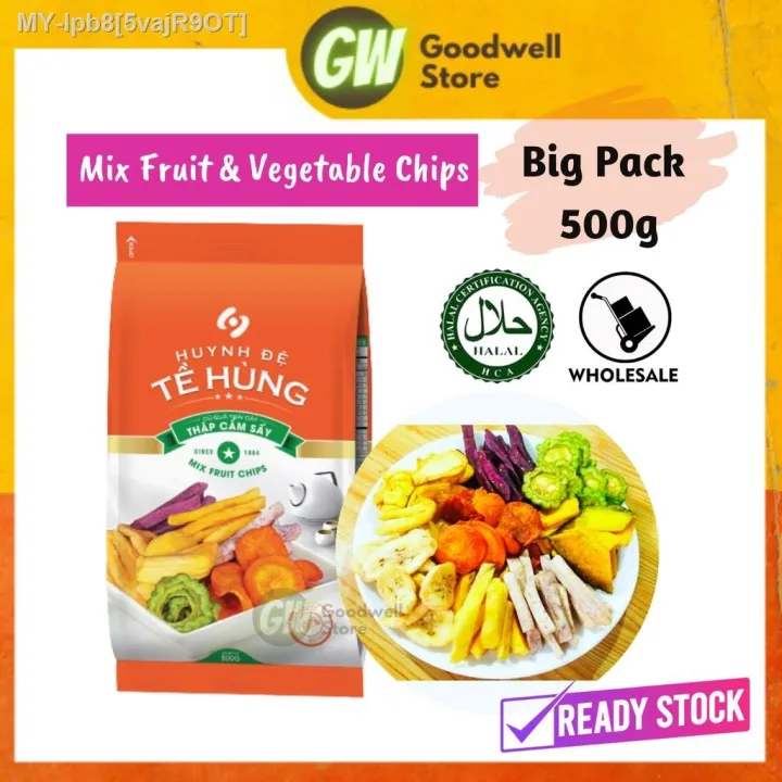 Lauch Promo Gw Te Hung Mix Fruit Chips 500g Kerepek Sayur Kering