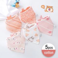 【DT】hot！ 5pcs/lot Cotton Baby Bibs Cartoon Print Saliva Boys Feeding Apron