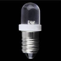 ขายแฟลช E10 LED ฐานสกรูไฟแสดงสถานะหลอดไฟสีขาวเย็น6V DC ไฟส่องสว่าง