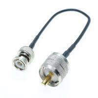 BNC MALE TO UHF PL259 MALE Wifi Antenna Connector Lot Jumper pigtail Extension RG174 Cable