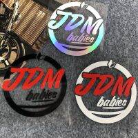 JDM กระเป๋าเดินทางสำหรับเด็กทารกสีรุ้งสติ๊กเกอร์สะท้อนแสง Stiker Motor สีแดงตาข่ายเดียวกันสติ๊กเกอร์ติดคอมพิวเตอร์กลางแจ้งกันน้ำสติ๊กเกอร์ประดับรถรถยนต์ไฟฟ้า