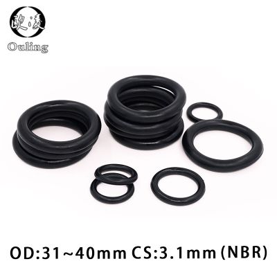 20PCS/lot Rubber Ring NBR Sealing O Ring CS3.1mm OD31/32/33/34/35/36/37/38/39/40mm O Ring Seal Nitrile Gasket Rings Washer