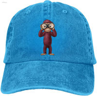 2023 New Denim style hat - neutral baseball cap golf hat Curious George art cowboy hat for men and women black Versatile hat