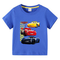 เสื้อกล้ามสำหรับเด็กทารก Lightning McQueen เสื้อยืดแขนสั้นเสื้อชิ้นบนแขนสั้นผ้าฝ้ายกราฟิกการ์ตูนเด็กหญิงเด็กชายฤดูร้อน0000