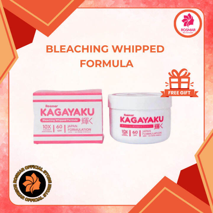 Rosmar Official Kagayaku Bleaching Whipped Formula Cream x10 Instant Whitening Lazada PH