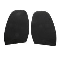 Hellery 1 Pair Mens Womens Black Nonslip Rubber Protective Half Soles Taps Shoe Repair