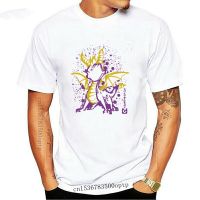 ใหม่เสื้อยืดลําลองสําหรับผู้ชายแขนสั้นพิมพ์ลาย Spyro The Dragon 80s Retro 018023