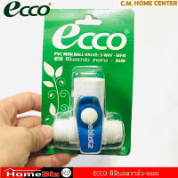 ECCO มินิบอลวาล์ว 1/2 นิ้ว ผผ/มม/ผม/ผมผ, ECCO Mini Ball Valve 1/2" MM/FF/MF/MFM/MMM