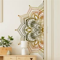 Mandala Vinyl Wall Sticker Datura Decals Meditating Room Poster