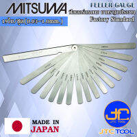 Mitsuwa ฟิลเลอร์เกจ 19ใบ ขนาด 0.03 - 1.0มิล มีให้เลือก 4แบบ - Feeler Gauge 19Leaves Size 0.03 - 1.0mm.