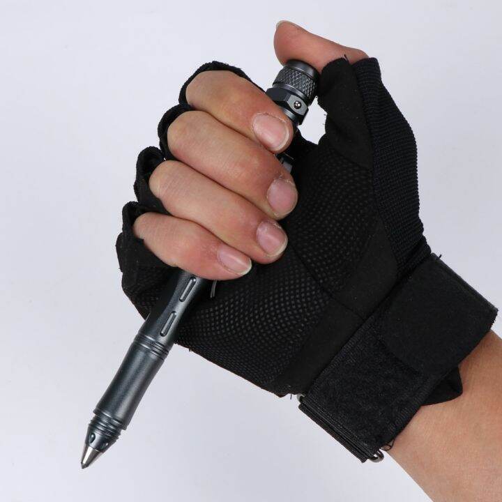 LED Strobe Rechargeable Tactical Pen Weapon Self Defense Pen SWAT Guard