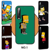 Casing หรับ OPPO A91 F15 A81 A92 A72 A52 A93 A94 Reno 2 2Z 2F 3 4 5 5K 6 4Z 6Z Lite Pro Plus A92S DA150 Simpson Cartoon Pattern Phone เคสโทรศัพท์