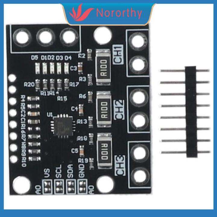 NORORTHY 5pcs TripleChannel Current Voltage Monitor Sensor I2C Purple