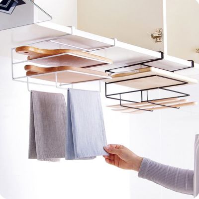 【CW】 Hot Sale Layer Cabinet Iron Shelf Chopping Board Storage Rack Holder