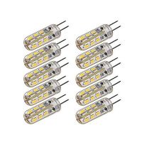 [Qingxin fabrics] 10Pcs G4หลอดไฟ Led 2W 12V/AC220V 3014SMD 24led อบอุ่น/เย็นสีขาว360องศาโคมระย้ามุมเปลี่ยนหลอดไฟฮาโลเจน