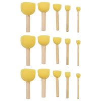 Pack of 90 Round Foam Sponge Paint Brush Set - Stencil Brush Value Pack - 5 Different Sizes - Great for Kids Arts