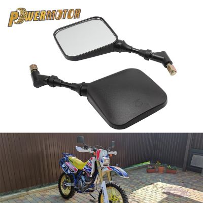 For Suzuki DR 650 350 200 250 DRZ400 Accessories Motorcycle Rearview Mirror 2Pcs 8mm 10mm Moped Scooter Dirt Pit Bike Supermotor Mirrors