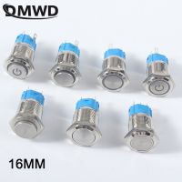 16mm Push Button Switch Latching Momentary Metal Power Press Push Button LED Waterproof 5v 12V 220V Bell Ring Car Engine