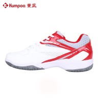 Giày cầu lông nam nữ, giày bóng chuyền nam nữ chuyên dụng chính hãng Kumpoo E13, giày thể thao nam nữ Kumpoo màu trắng đỏ đế kép thumbnail