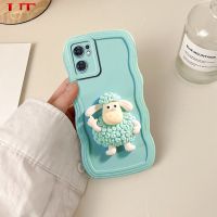 3D การ์ตูนแฟชั่น Shaun เคสโทรศัพท์แกะสำหรับ OPPO Reno 2 Reno 2F Reno 2Z Reno 5 Reno 5 PRO Reno 7Z Reno 7 SE Reno 8 Realme C51สีลูกอมน่ารักฝาหลัง C53ป้องกันการตก