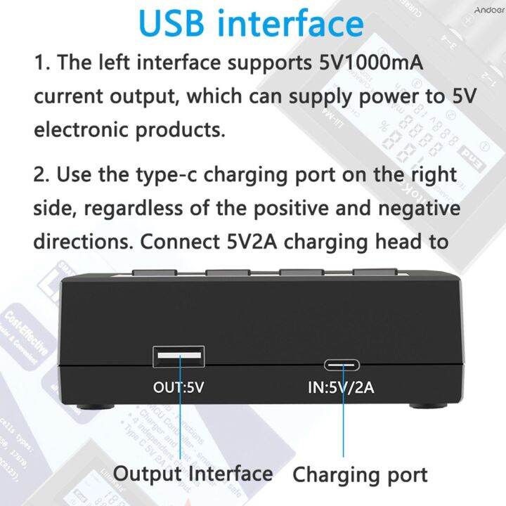 liitokala-lii-m4-เครื่องชาร์จแบตเตอรี่-4-สล็อตพร้อมจอแสดงผล-lcd-สําหรับ-18650-26650-14500-aa-aaa-lithium-nimh-battery