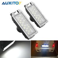 AUXITO 2Pcs CANBUS LED Number License Plate Light for Fiat 500 2007-2019 500C 2009-2019 Accessories Rear Registration Plate Lamp