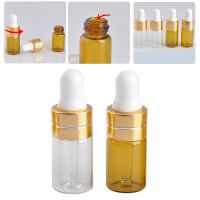 【CW】 1PC 3ml Glass Dropper Bottle Jars Vials with Pipette for Cosmetic Essential Oil Bottles Random Color Hot Sale