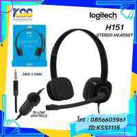 HEADSET LOGITECH H151 JACK 3.5mm.(BLACK)