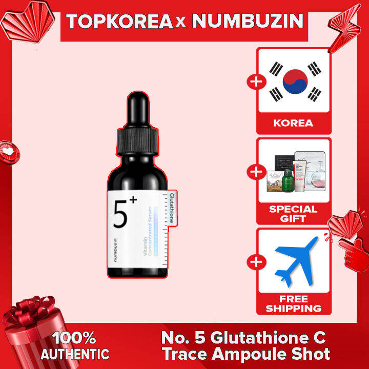 ★Numbuzin★ No. 5 Glutathione C Trace Ampoule Shot/Vitamin Concentrated Serum 30ml / TOPKOREA