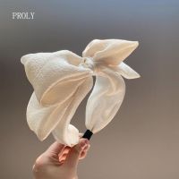 【YF】 PROLY New Fashion Women Headband Big Bow Knot Hairband Casual Headwear Fresh Color Summer Turban Wide Side Hair Accessories