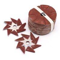 5pcs Octagon Sandpaper Wood Carvings Polishing Cleaning Brush Tool Furniture Polishing Sanding Woodworking