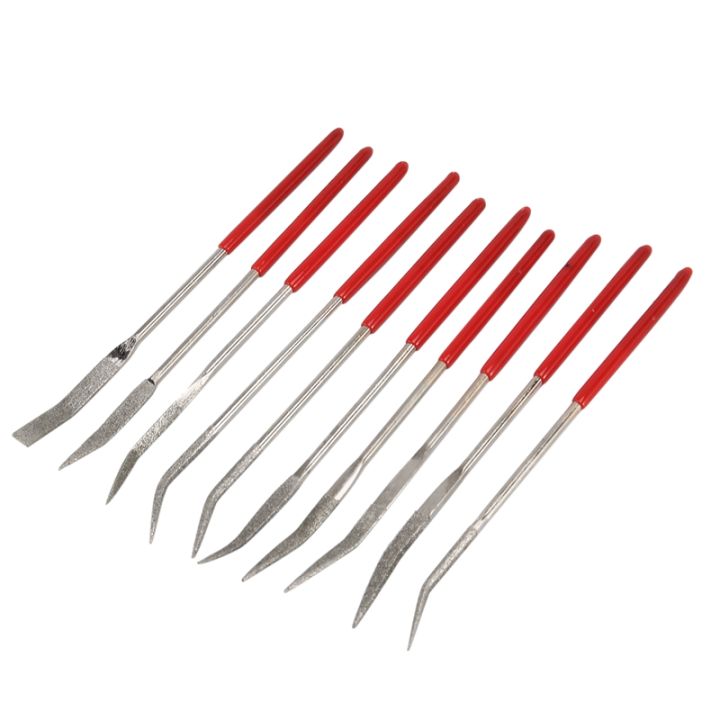 Curved Mini Diamond File Set Needle File Set Coated Diamond File Metal ...