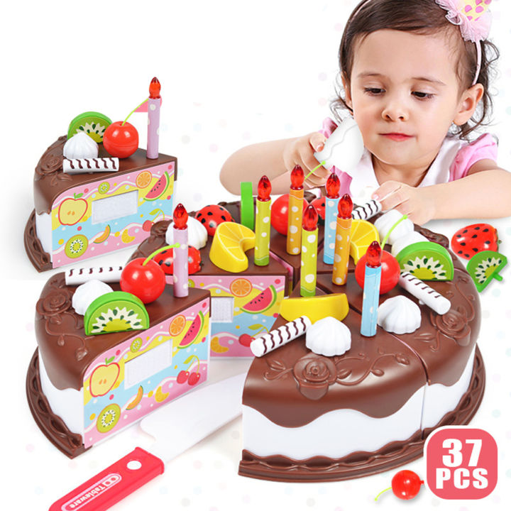 37pcs-ของเล่นอาหารเค้ก-diy-เล่นผลไม้ตัดวันเกิดของเล่นสำหรับไม้เด็กการศึกษาเด็กของขวัญเด็ก