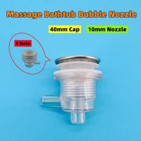 ﹍ 10mm Nozzle 40mm Cover 9 Hole With Light Bubble Nozzle Stainless Steel Cap PVC Base Hot Tub Air Jet Massage Bathtub Jet Nozzle