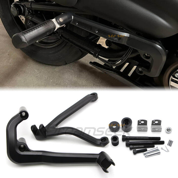 Rear Passenger Foot Pegs Bracket Foot Pedal Support for Harley