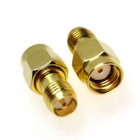 Adapter RP-SMA Male Jack (Female Pin) to RP-SMA Female Plug (Male Pin) Straight RF Coaxial Connector Electrical Connectors