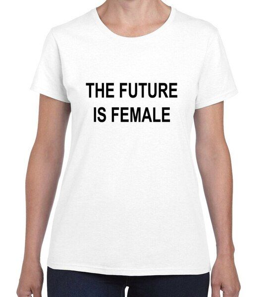 2023อนาคตคือเก๋สำหรับผู้หญิงคำสั่งทันสมัยเสื้อยืดสีขาวที่มีสไตล์