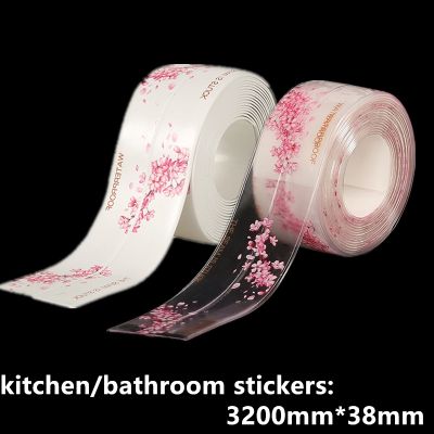 Kitchen Sink Countertop Waterproof Sticker Anti-mold Sealing Strip Tape Wall Bathroom Toilet Gap Self-adhesive Seam Sticker