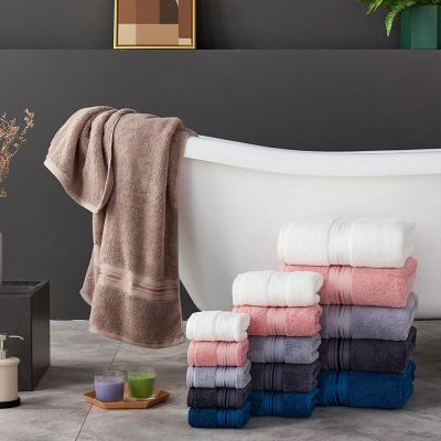【jw】✔✴♙  Soft and Absorbent Egyptian Cotton Set - for Spa Large Sauna the Shower