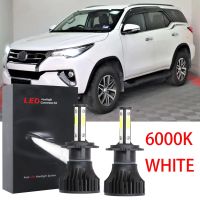 New ชุดหลอดไฟหน้าฮาโลเจน LED 6000K 2019 แบบเปลี่ยน สําหรับ Toyota Fortuner 2017-2021