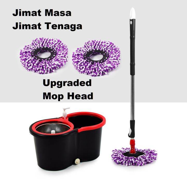 360° Easy Spin Mop Stainless Magic (with 4 wheelsl) 'Mop Head Upgrade