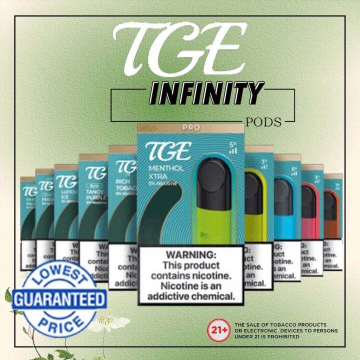 【Legit】TGE Infinity relex juice infinity Pro Pods Fit With RELX