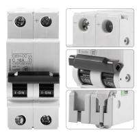 Miniature Circuit Breaker 1 PC 250V DC 2P แรงดันไฟฟ้าต่ำ Miniature เบรคเกอร์อากาศสวิตช์พลังงานแสงอาทิตย์ 16A/32A/63A