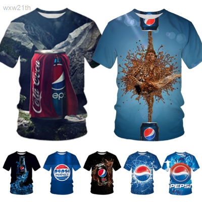 2023 Pepsi 3d Printed Short Sleeve T-shirt, Punk Style, Summer Fashion, Men And Women 2023 Unisex