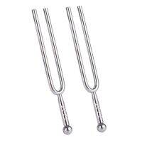 2X 440Hz A Tone Stainless Steel Tuning Fork Tuner Tunning Musical Instrument Gift