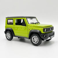 A1:18 D Iecast โลหะรุ่นรถของเล่น Jimny SUV จำลองด้วยเสียงและแสงตกแต่งคอลเลกชันและของขวัญ